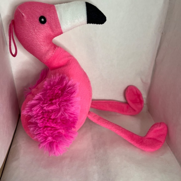 Goffa International PINK FLAMINGO Stuffed Animal PLUSH TOY New w/Tags - Picture 2 of 4